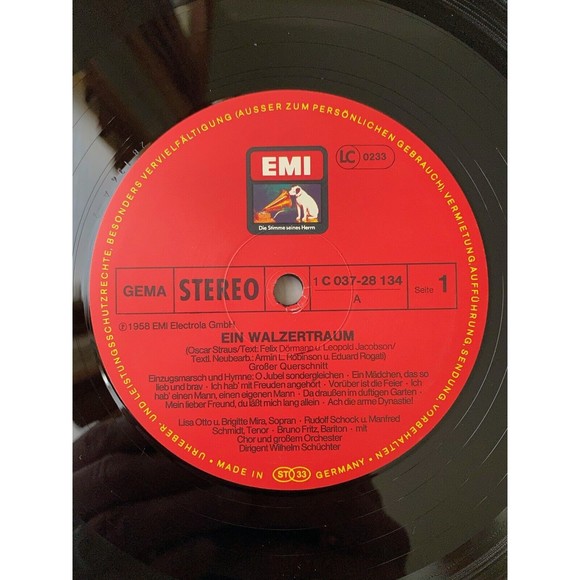 Straus Ein Walzertraum LP EMI 1958 German Import NM 1C 037-28 134 - Picture 5 of 7